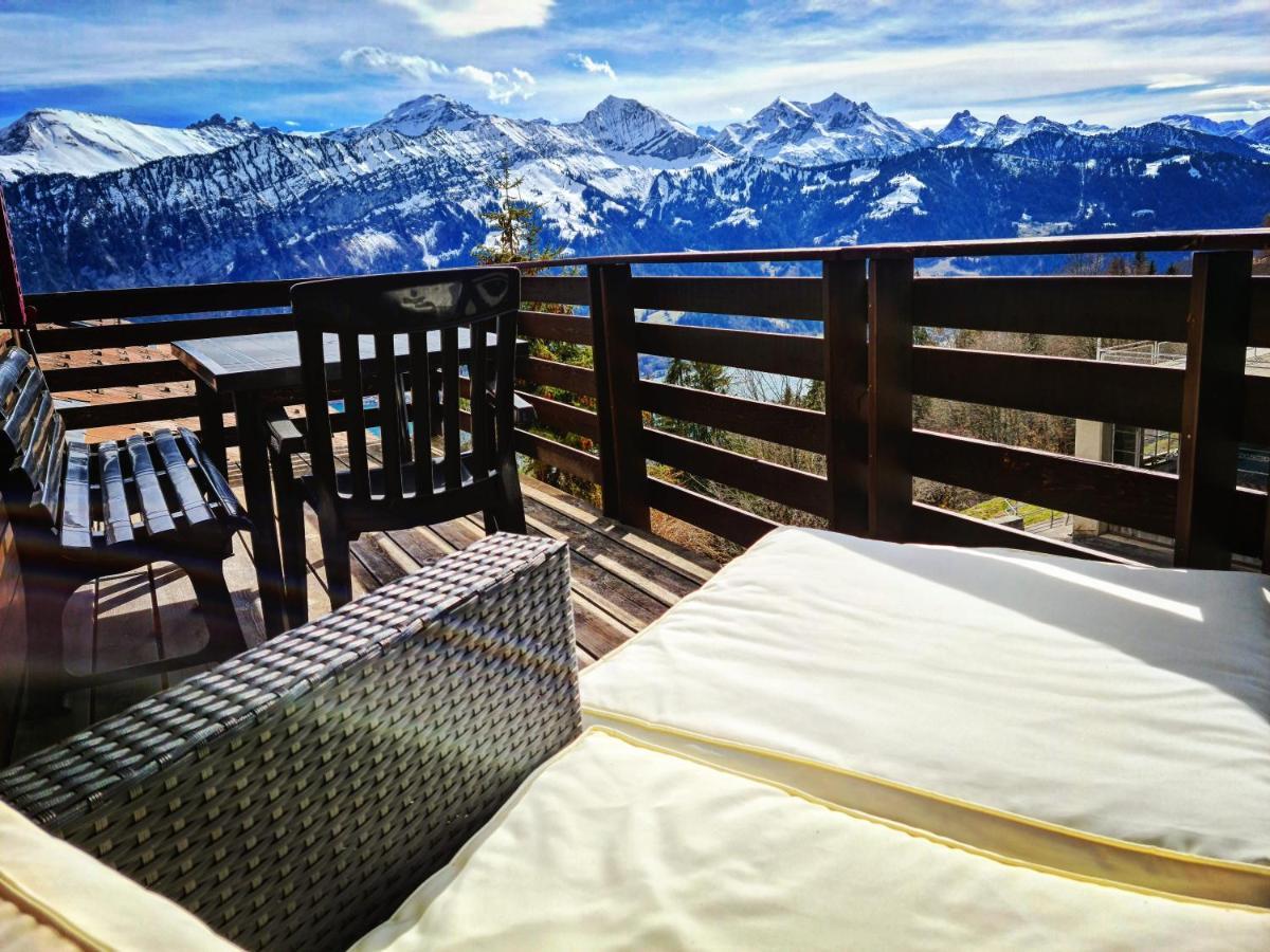 Chalet Lilo 4 Zimmer Big View Beatenberg Buitenkant foto
