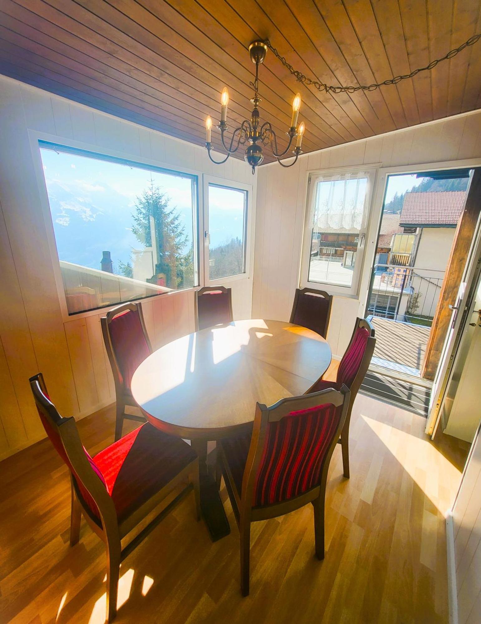 Chalet Lilo 4 Zimmer Big View Beatenberg Buitenkant foto