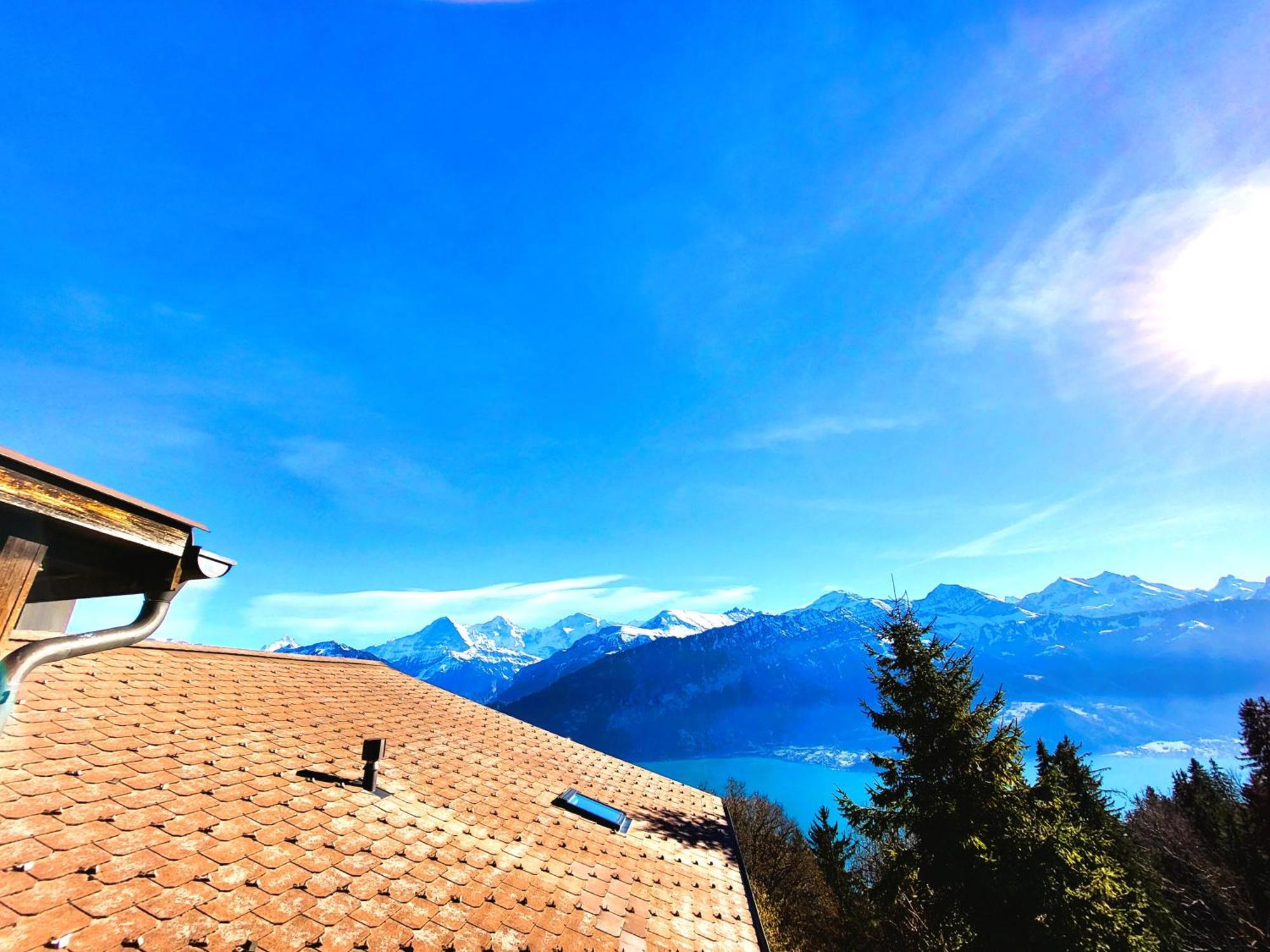 Chalet Lilo 4 Zimmer Big View Beatenberg Buitenkant foto
